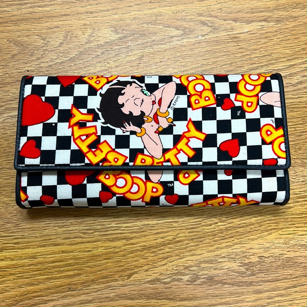 Checkered Betty Boop Wallet